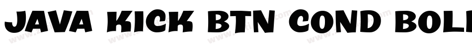 Java Kick BTN Cond Bold字体转换